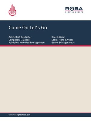 cover image of Come On Let's Go